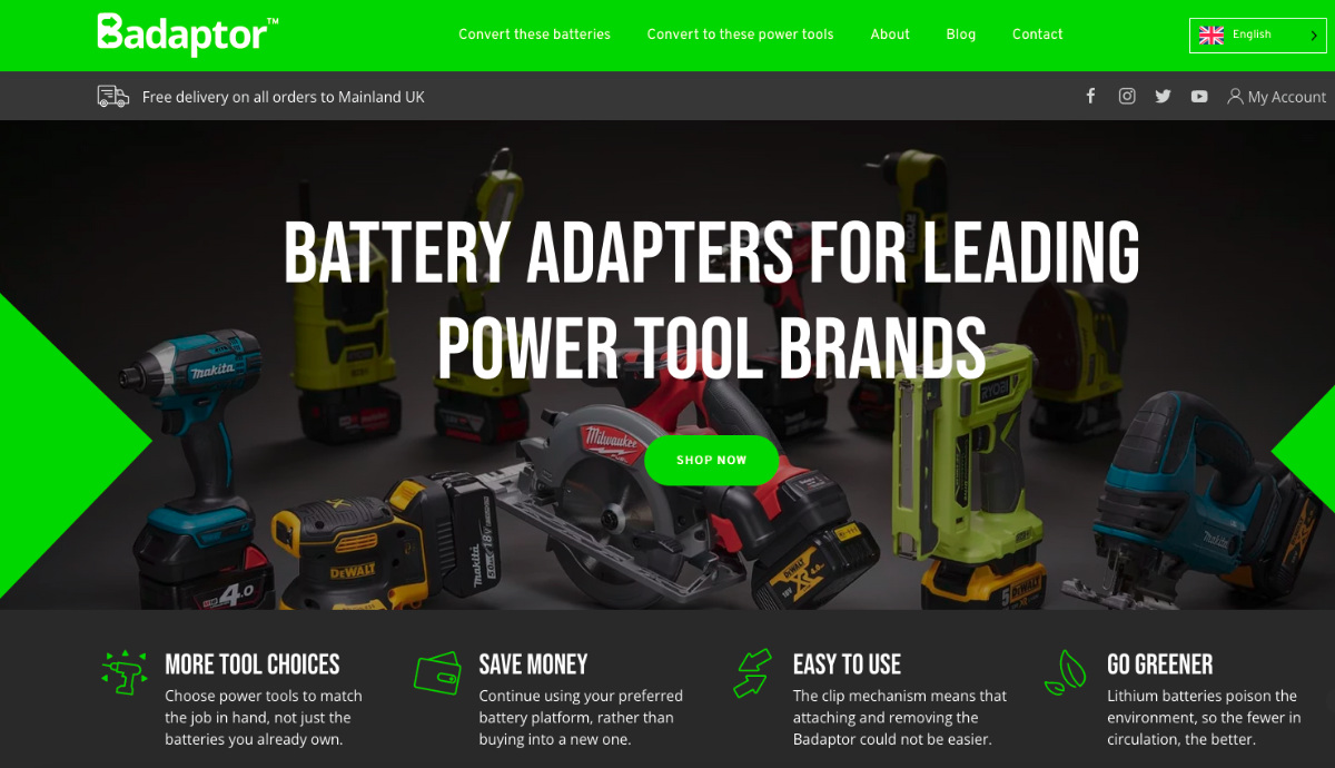 Badaptor is one company who builds adaptors to allow cross branded batteries to be used witih your tools