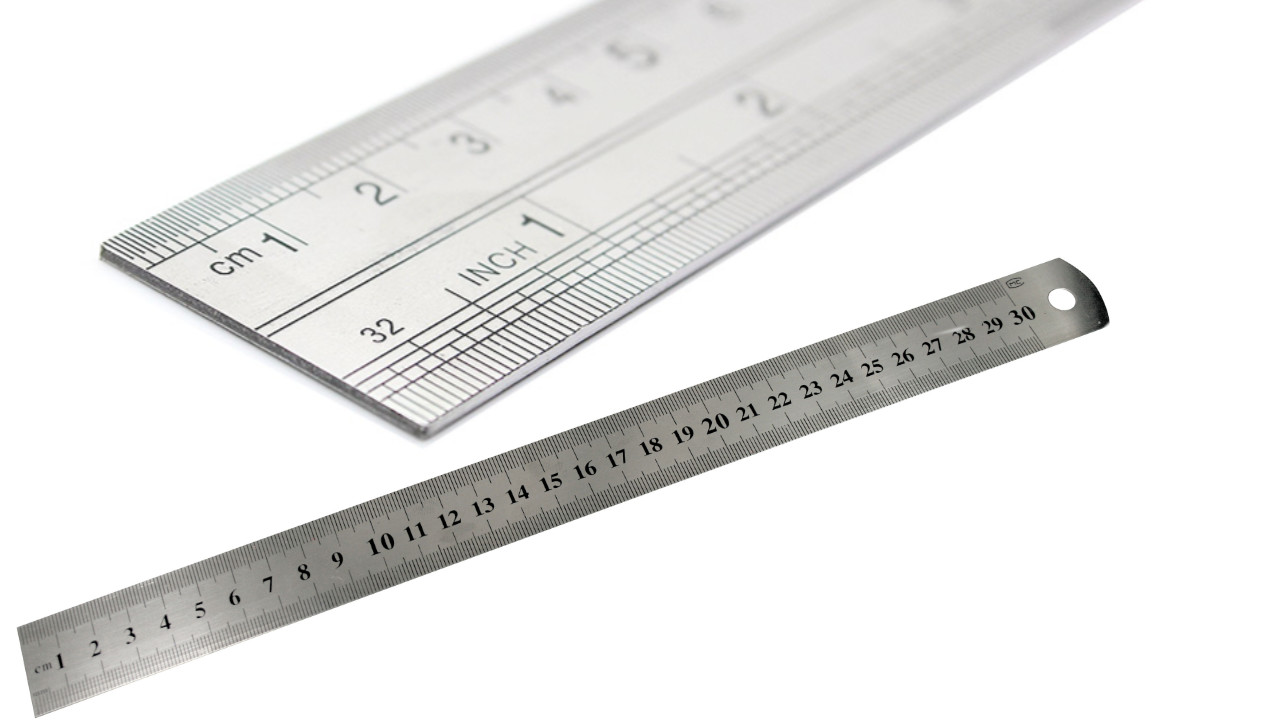 Steel rulers are a great choice for measuring smaller distances.