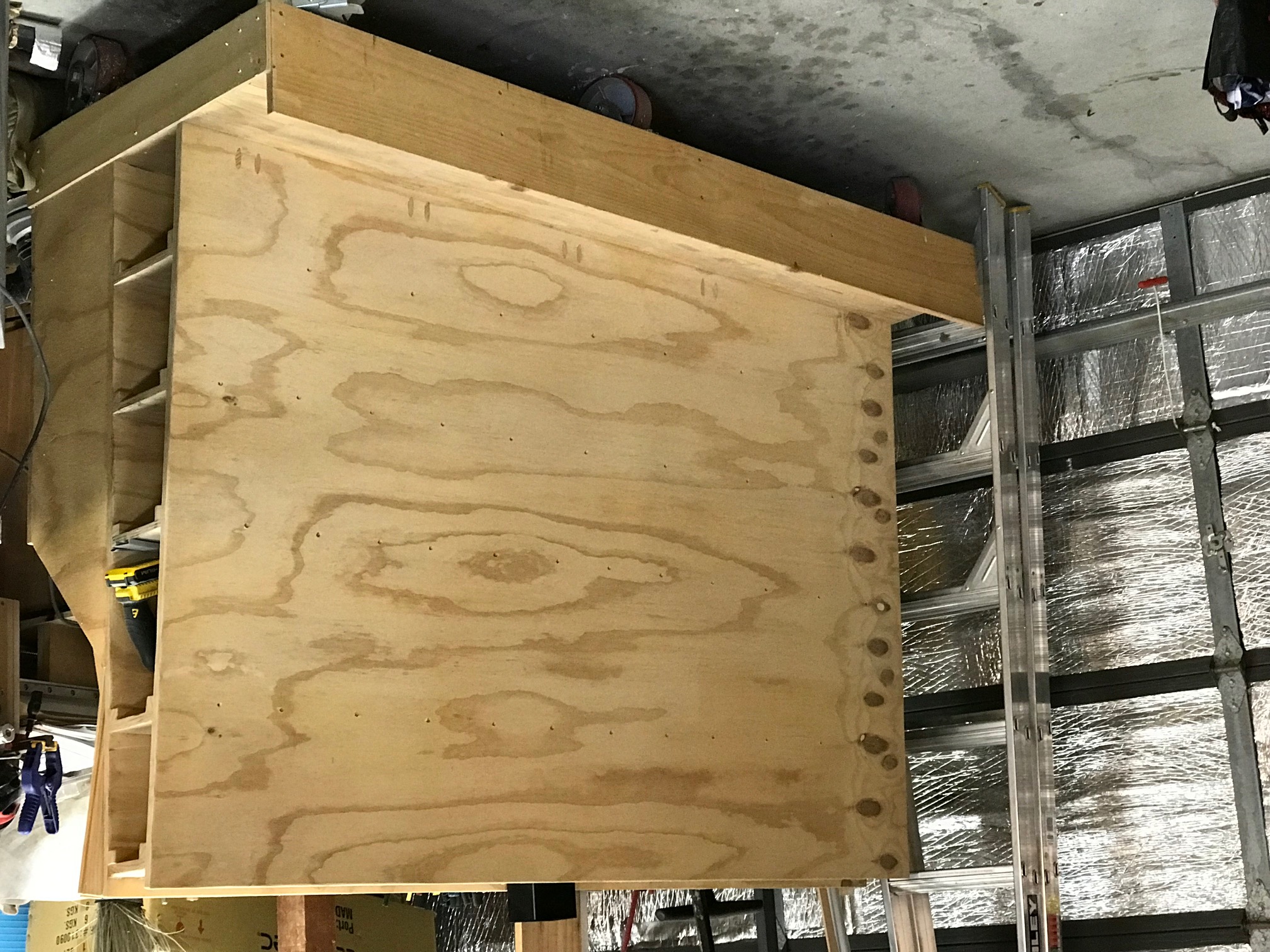 The finished wood trolley... finally.