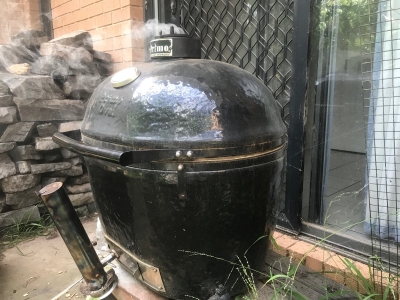 Using the barbecue for cold smoking